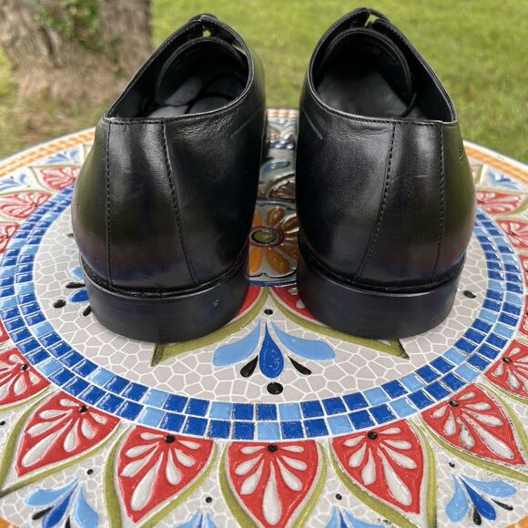 Hugo Boss Salin Lace Up Oxford Dress Shoes Mens 9.5 Black Leather RARE main image 6